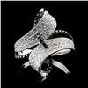Image 1 : 14K White Gold 1.07ctw Fancy Color Diamond Ring