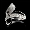 Image 2 : 14K White Gold 1.07ctw Fancy Color Diamond Ring