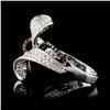 Image 3 : 14K White Gold 1.07ctw Fancy Color Diamond Ring