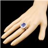 Image 3 : 18K Gold 5.48ct Tanzanite & 1.09ctw Diamond Ring