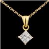 Image 1 : 18K Gold 0.30ctw Diamond Pendant