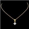 Image 2 : 18K Gold 0.30ctw Diamond Pendant