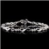 Image 1 : 14K White Gold 1.00ctw Diamond Bracelet
