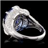 Image 3 : 18K Gold 5.91ct Tanzanite & 1.96ctw Diamond Ring