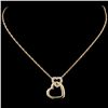 Image 2 : 10K Gold 0.21ctw Diamond Pendant
