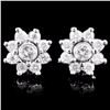 Image 1 : 14K Gold 1.24ctw Diamond Earrings