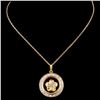 Image 2 : 14K Gold 0.20ctw Diamond Pendant