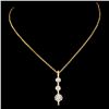 Image 2 : 14K Gold 0.25ctw Diamond Pendant
