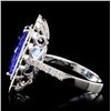 Image 3 : 18K White Gold 6.76ct Tanzanite & 1.55ct Diamond R