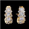 Image 1 : 18K Yellow Gold 3.25ctw Diamond Earrings