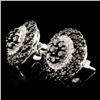 Image 2 : 14K Gold 1.78ctw Fancy Diamond Earrings