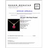 Image 3 : 14K Gold 1.00ct Ruby Pendant