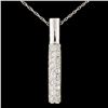 Image 1 : 14K Gold 0.88ctw Diamond Pendant