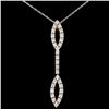 Image 1 : 14K Gold 0.88ctw Diamond Pendant