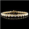 Image 1 : 18K Gold 2.67ctw Diamond Bracelet