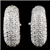 14K White Gold 2.48ctw Fancy Diamond Earrings