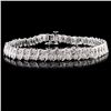 Image 1 : 14K White Gold 2.00ctw Diamond Bracelet
