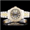 Image 1 : Rolex YG/SS DateJust Ladies Diamond Wristwatch