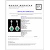 Image 3 : 18K Gold 5.74ctw Emerald & 4.31ctw Diamond Earring