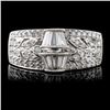 Image 1 : 18K White Gold 0.71ctw Diamond Ring