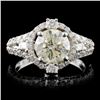 Image 1 : 18K White Gold 2.86ctw Diamond Ring