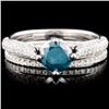 Image 1 : 14K Gold 1.43ctw Fancy Color Diamond Ring