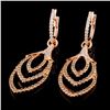 Image 2 : 14K Gold 1.37ctw Fancy Diamond Earrings