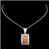 Image 2 : 14K Gold 1.37ctw Fancy Diamond Pendant