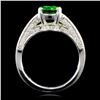 Image 2 : 14K Gold 1.74ct Tsavorite & 0.45ctw Diamond Ring