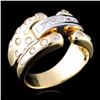 Image 3 : 14K Yellow Gold 1.25ctw Diamond Ring
