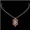 Image 2 : 14K TT Gold 0.51ctw Fancy Diamond Pendant