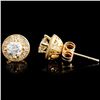 Image 2 : 14K Gold 1.28ctw Diamond Earrings