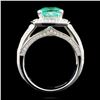 Image 3 : 18K Gold 2.31ct Emerald & 1.10ctw Diamond Ring