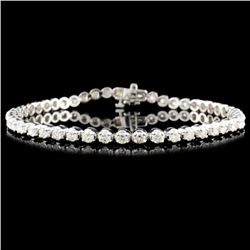 14K Gold 3.00ctw Diamond Bracelet