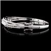 Image 2 : 18K White Gold 1.18ctw Diamond Bangle