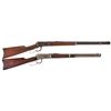 Image 1 : Collector's Lot of Two Winchester Lever Action Long Guns -A) First Year Production Winchester Model 