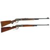 Image 1 : Collector's Lot of Two Winchester Lever Action Rifles -A) World War II Production Winchester Model 6