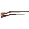 Image 1 : Two Antique Winchester Long Guns -A) Winchester Model 1887 Lever Action Shotgun