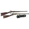 Image 1 : Two Civil War Carbines -A) Burnside 5th Model Percussion Carbine with a Rock Island Arsenal Model 18