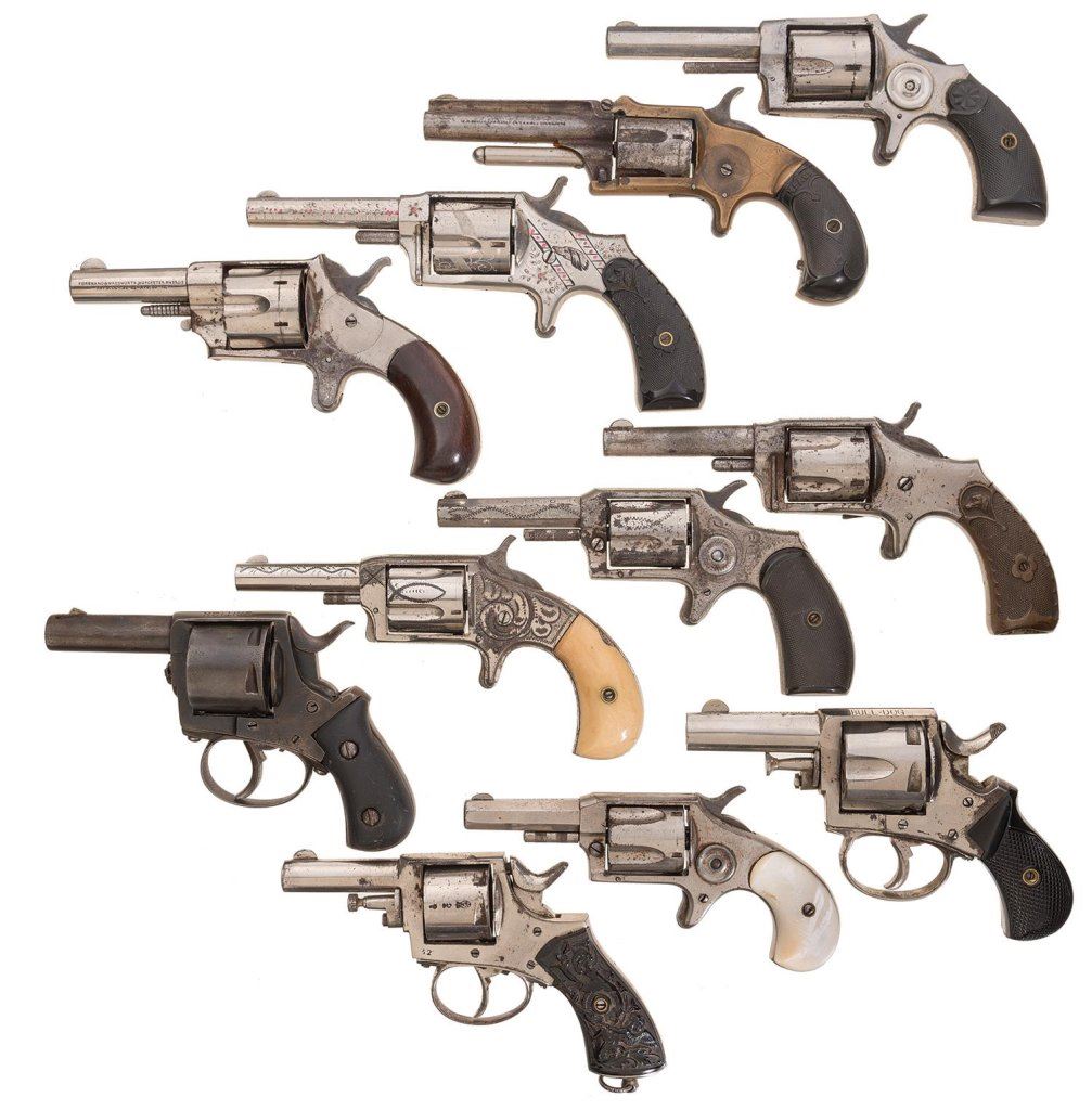 Eleven Pocket Revolvers -A) Red Cloud Spur Trigger Revolver