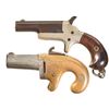 Image 1 : Two Derringer Pocket Pistols -A) Colt Third Model "Thuer" Derringer