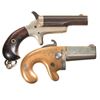 Image 2 : Two Derringer Pocket Pistols -A) Colt Third Model "Thuer" Derringer