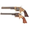 Image 1 : Two Civil War Era Spur Trigger Revolvers -A) E. A. Prescott Smith & Wesson Style Belt Revolver