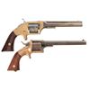Image 2 : Two Civil War Era Spur Trigger Revolvers -A) E. A. Prescott Smith & Wesson Style Belt Revolver