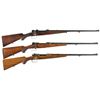 Image 1 : Three Engraved Bolt Action Rifles -A) O.G. Scherell Model 98 Mauser Rifle