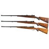 Image 2 : Three Engraved Bolt Action Rifles -A) O.G. Scherell Model 98 Mauser Rifle