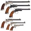 Image 2 : Six Stevens Single Shot Pistols -A) Stevens No. 35 Pistol