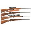 Image 1 : Collector's Lot of Four Savage Bolt Action Rifles -A) Savage Model 23D Rifle with Scope