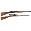 Image 1 : Two Remington Sporting Rifles -A) Remington Model 141 Gamemaster Slide Action Rifle