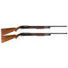 Image 1 : Two Winchester Model 12 Slide Action Shotguns -A) World War II Production Winchester Model 12 16 Gau